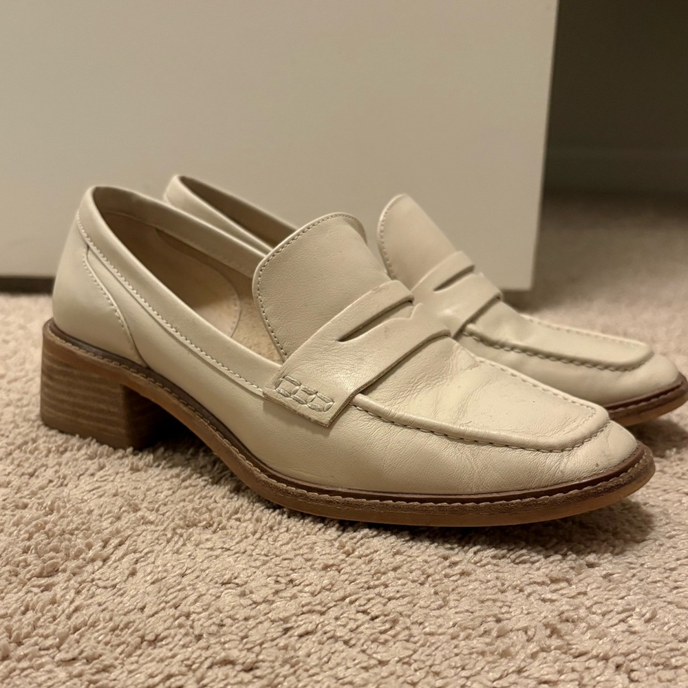 Vince Camuto Cream Loafers